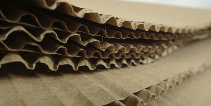 Corrugated cardboard Detail of Corrugated cardboard