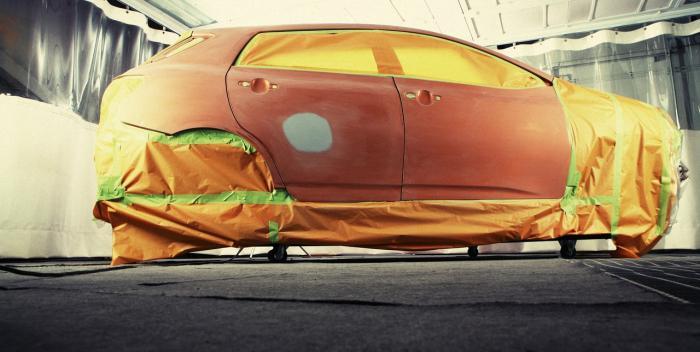 Masking paper Masking paper around a car